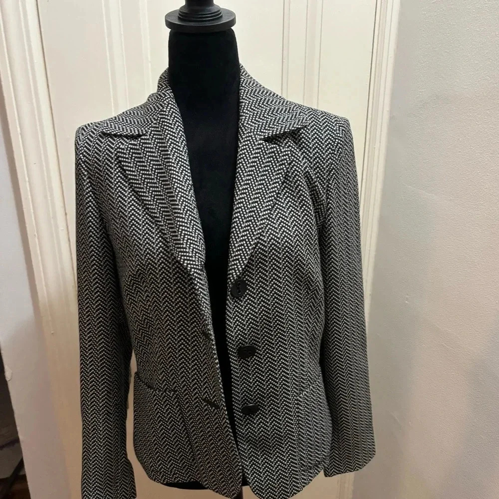 KASPER linen and cotton Blazer size 8. Very pretty - Picture 2 of 16